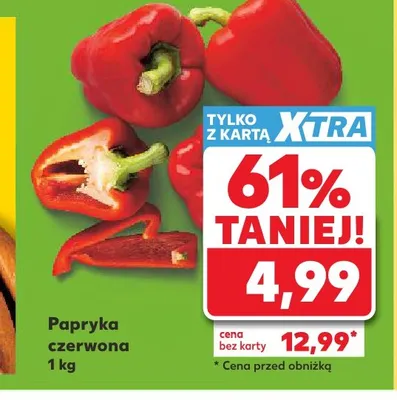 Papryka czerwona promocja w Kaufland
