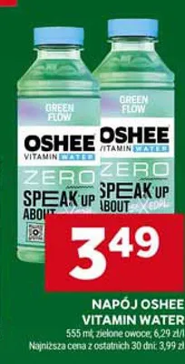 Napój Oshee Vitamin Water Green Flow promocja w Stokrotka