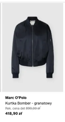 Kurtka Bomber Marc O'Polo granatowy promocja w Lounge by Zalando