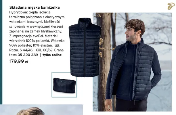 Składana męska kamizelka Tchibo promocja w Tchibo