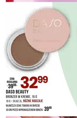 Bronzer w kremie Daso Beauty promocja w Drogerie Natura