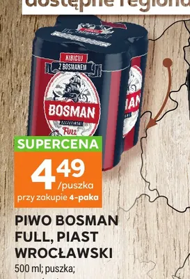 Piwo Bosman Full promocja w Stokrotka
