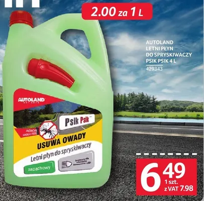 Letni płyn do spryskiwaczy Autoland Psik Psik promocja w Selgros