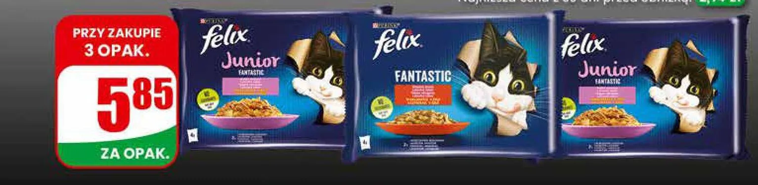 Mokra karma dla kota Junior, Fantastic promocja w Dino