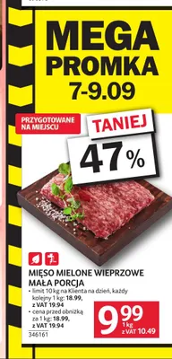 Mięso mielone wieprzowe mała porcja promocja w Selgros