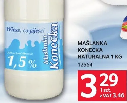 Maślanka Konecka naturalna promocja w Selgros