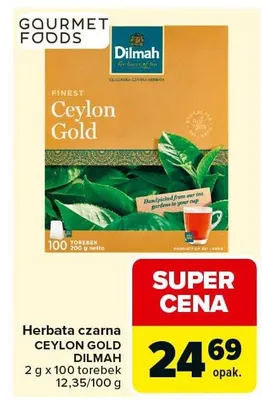 Herbata czarna Ceylon Gold promocja w Carrefour Market