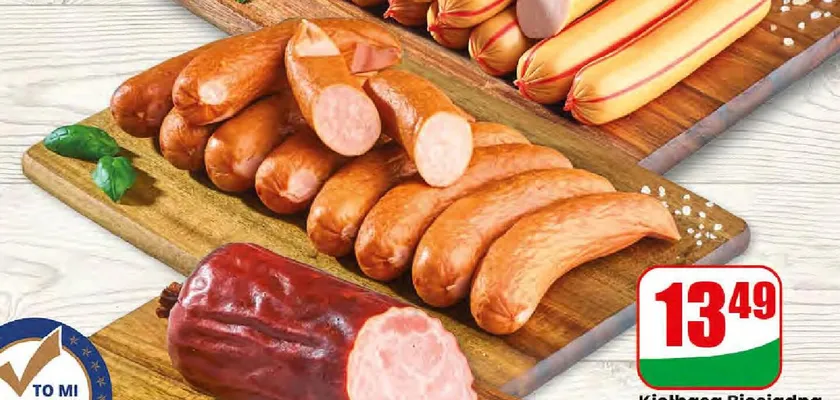 Kiełbasa Biesiadna Agro Rydzyna promocja w Dino