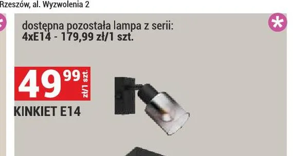 Lampa 4xE14 promocja w Merkury Market