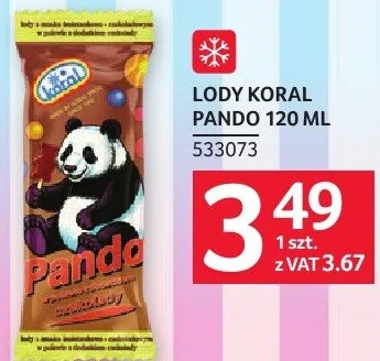 Lody Koral Pando 120 ml promocja w Selgros