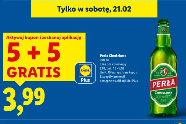 Piwo chmielowa 500ml promocja w Lidl