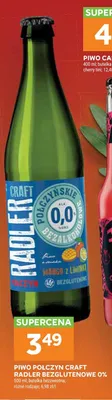 Piwo bezalkoholowe Połczyn Craft Radler Bezglutenowe Mango z Limonką promocja w Stokrotka