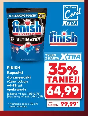 Kapsułki do zmywarki Finish promocja w Kaufland