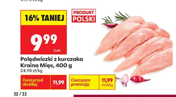 Polędwiczki z kurczaka Kraina Mięs promocja w Biedronka