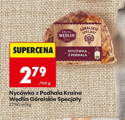 Nycówka z Podhala Kraina Wędlin Góralskie Specjały promocja w Biedronka