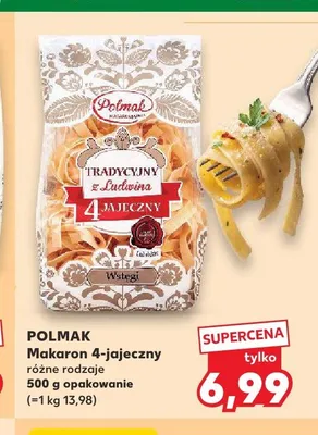 Makaron 4-jajeczny Polmak promocja w Kaufland