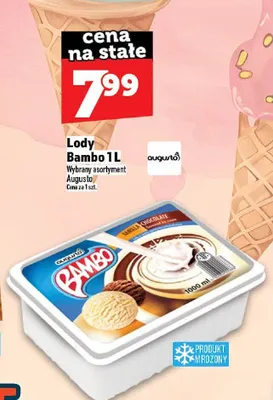 Lody Bambo Vanilla Chocolate 1l promocja w TOPAZ