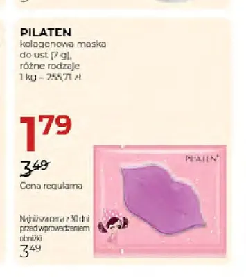 Kolagenowa maska do ust Pilaten promocja w Drogerie Jawa