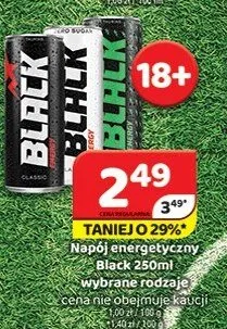 Napój energetyczny Black promocja w Delfin
