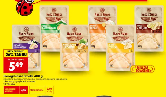 Pierogi serowo-jagodowe Nasze Smaki promocja w Biedronka