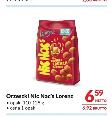 Orzeszki Nic Nac's Lorenz promocja w Makro