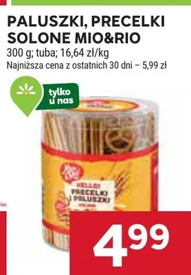 Paluszki, precelki solone promocja w Stokrotka