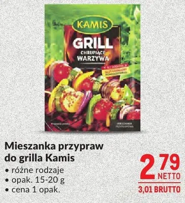 Mieszanka przypraw do grilla Kamis różne rodzaje promocja w Makro