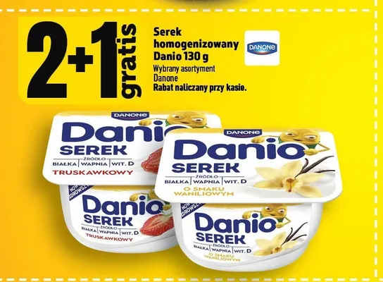 Serek homogenizowany Danio truskawkowy promocja w TOPAZ