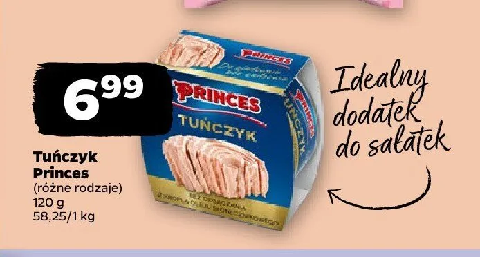 Tuńczyk w kawałkach w oleju słonecznikowym Princes promocja w Netto