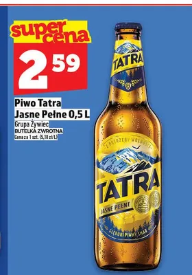 Piwo Tatra Jasne Pełne promocja w TOPAZ