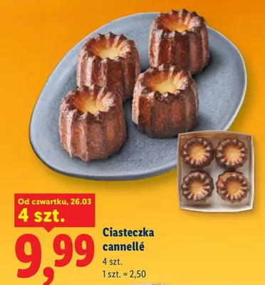 Ciasteczka cannelé promocja w Lidl