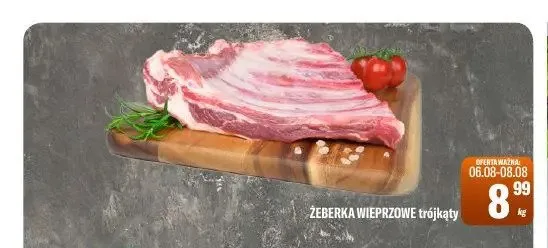 Żeberka wieprzowe trójkąty promocja w Tomi Markt