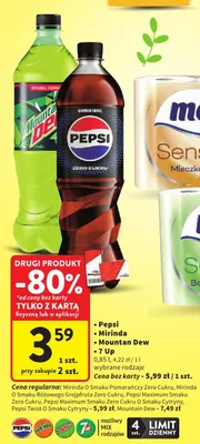 Napój Pepsi, Mirinda, Mountain Dew, 7 Up promocja w Intermarche