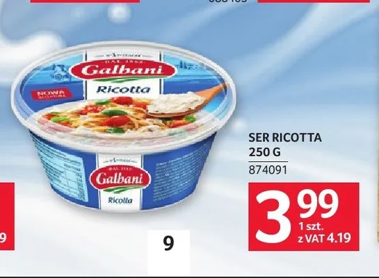 Ser Ricotta Galbani promocja w Selgros