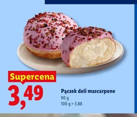 Pączek deli mascarpone promocja w Lidl