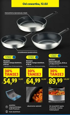 Patelnia z kutego aluminium Masterpro Ø 28 cm promocja w Lidl