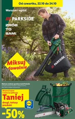 Artykuły ogrodowe marki Parkside promocja w Lidl