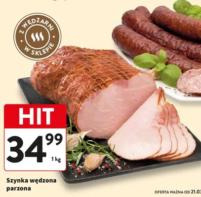 Szynka wędzona parzona promocja w Intermarche