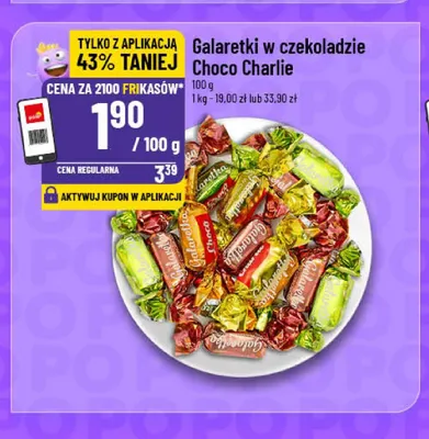 Galaretki w czekoladzie Choco Charlie promocja w POLOmarket