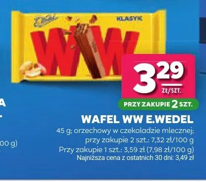 Wafel WW E.Wedel promocja w Stokrotka