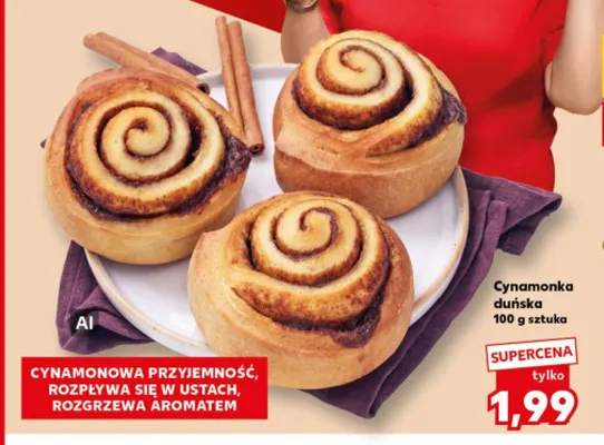 Cynamonka duńska promocja w Kaufland