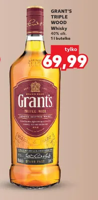 Whisky Grant's Triple Wood promocja w Kaufland