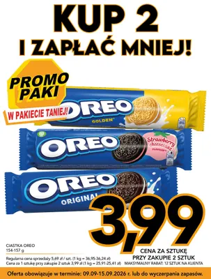 Ciastka Oreo Golden promocja w Kupiec