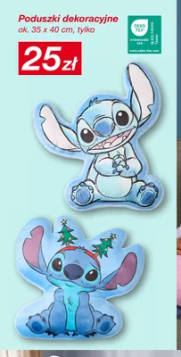 Poduszki dekoracyjne 35x40 cm Disney Stitch promocja w KiK