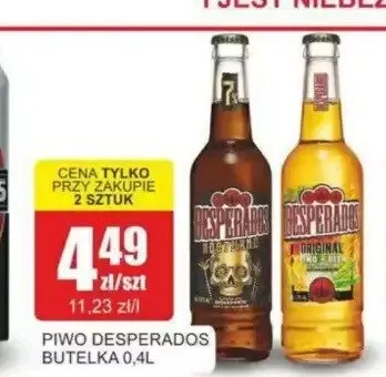 Piwo Desperados Original promocja w Bingo