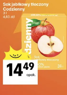 Sok jabłkowy tłoczony promocja w Delikatesy Centrum