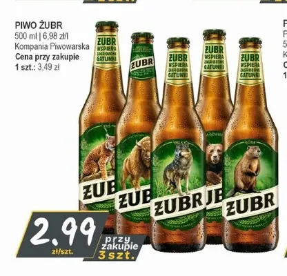 Piwo Żubr promocja w Słoneczko