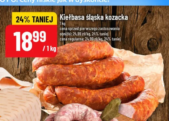 Kiełbasa śląska kozacka promocja w POLOmarket
