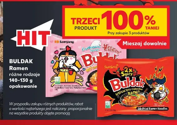 Ramen Buldak Carbonara promocja w Kaufland