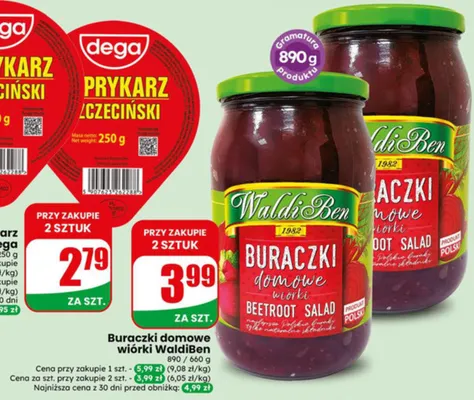 Buraczki domowe wiórki WaldiBen promocja w Dino